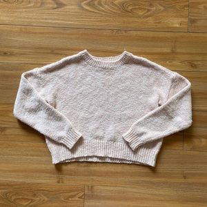 KNIT CREWNECK CROPPED SWEATER